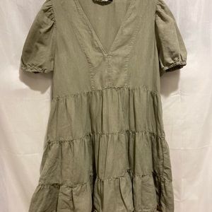 Zara olive green dress